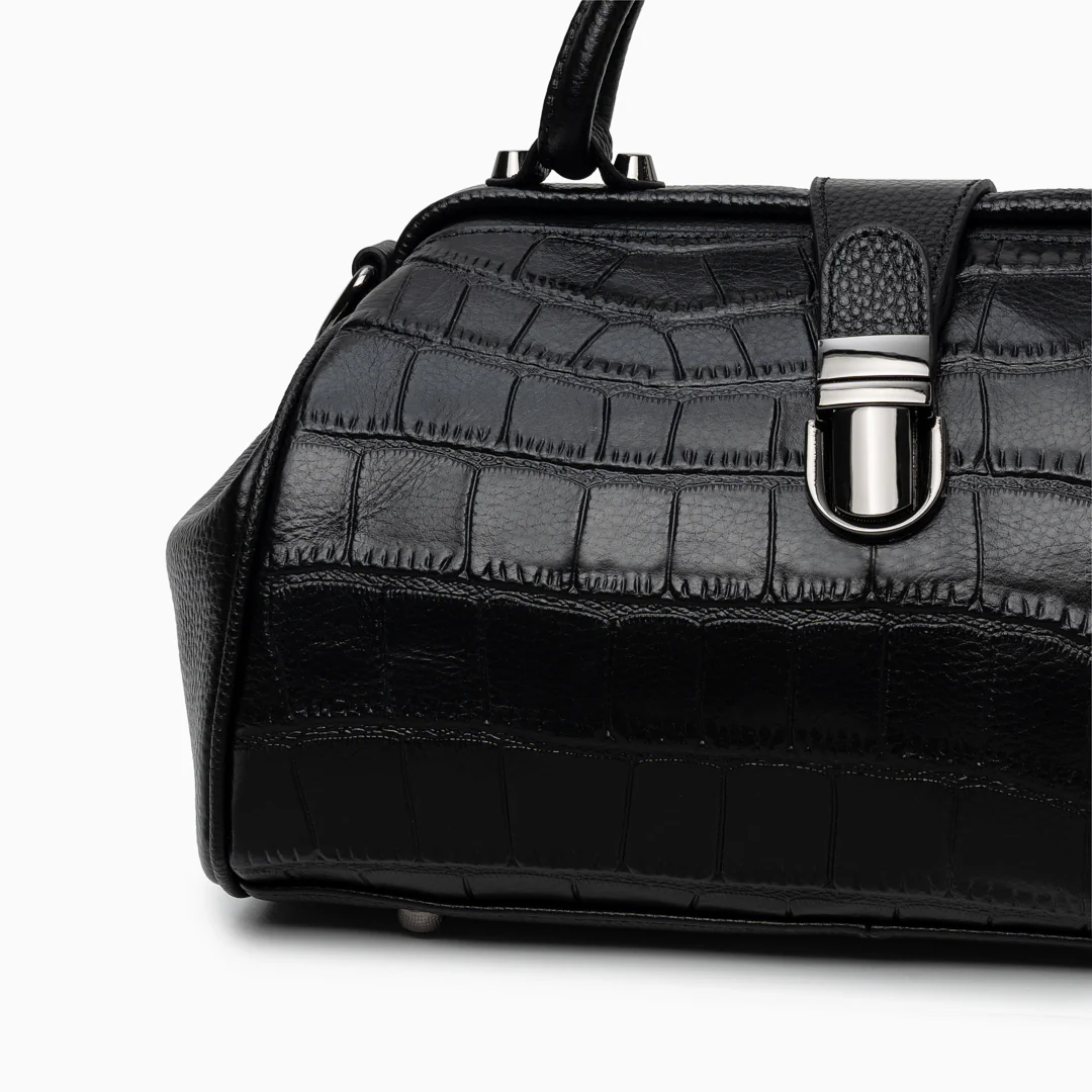 Elena Crocodile Handbag - Image 2