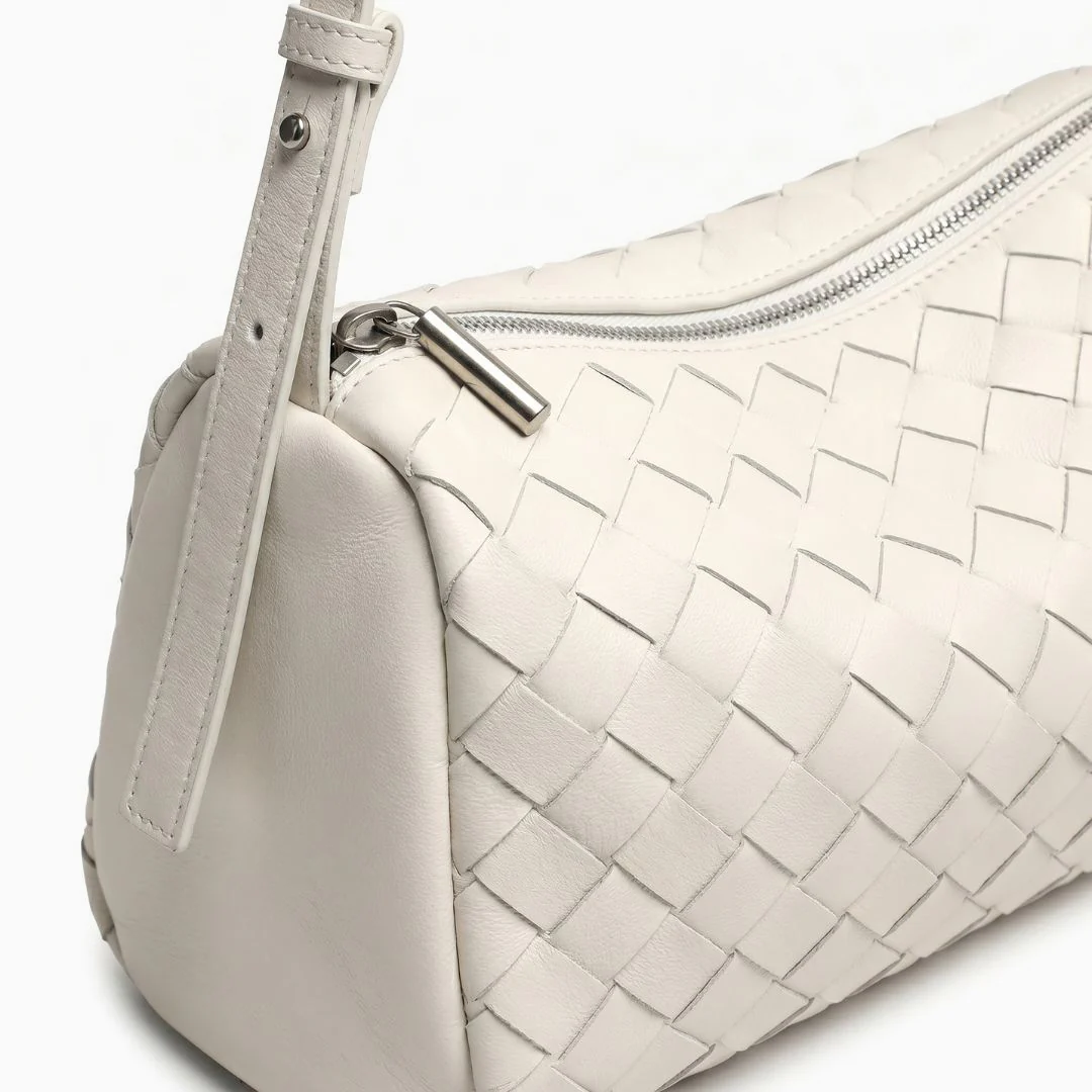 Daria Woven Barrel Bag - Image 7