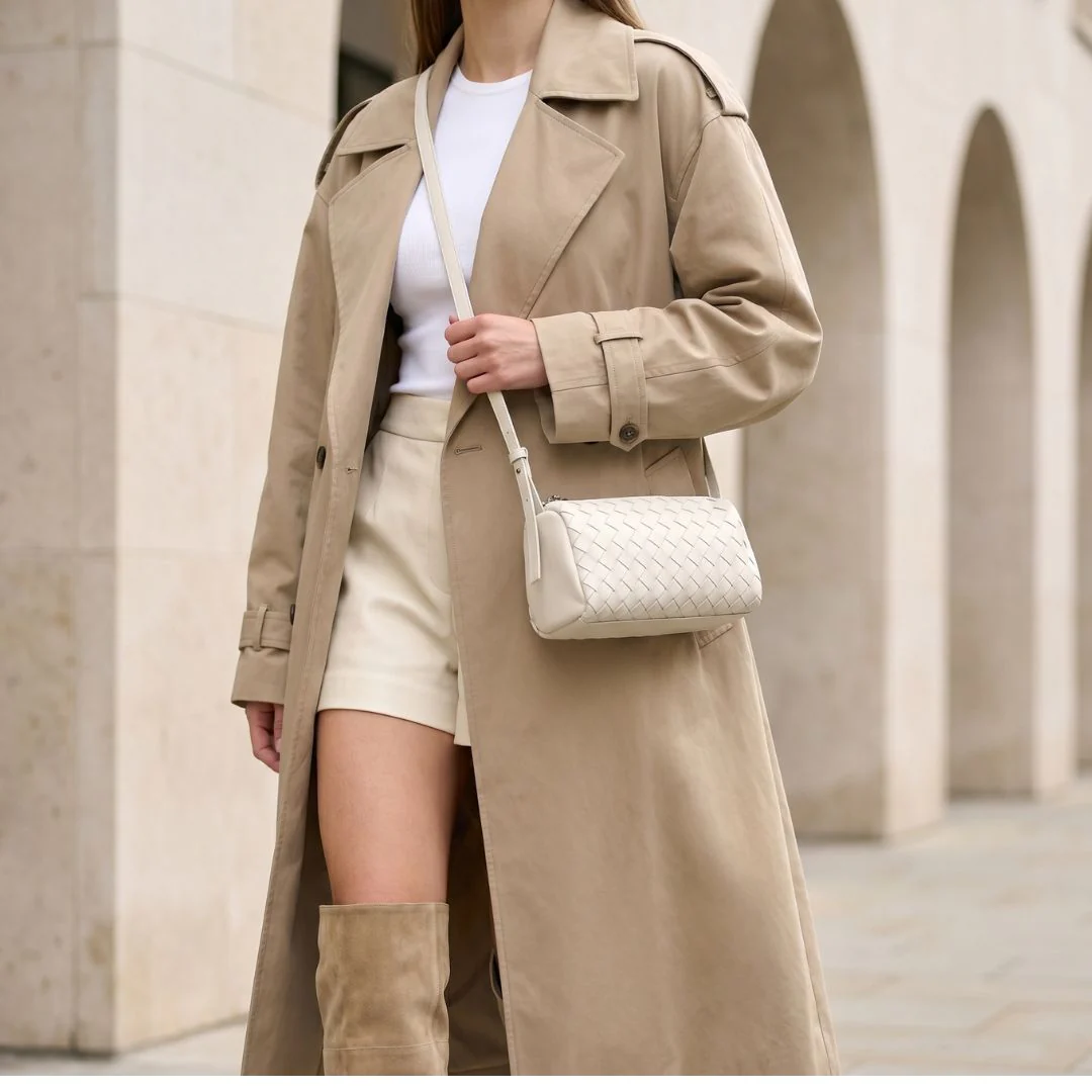 Daria Woven Barrel Bag - Image 8