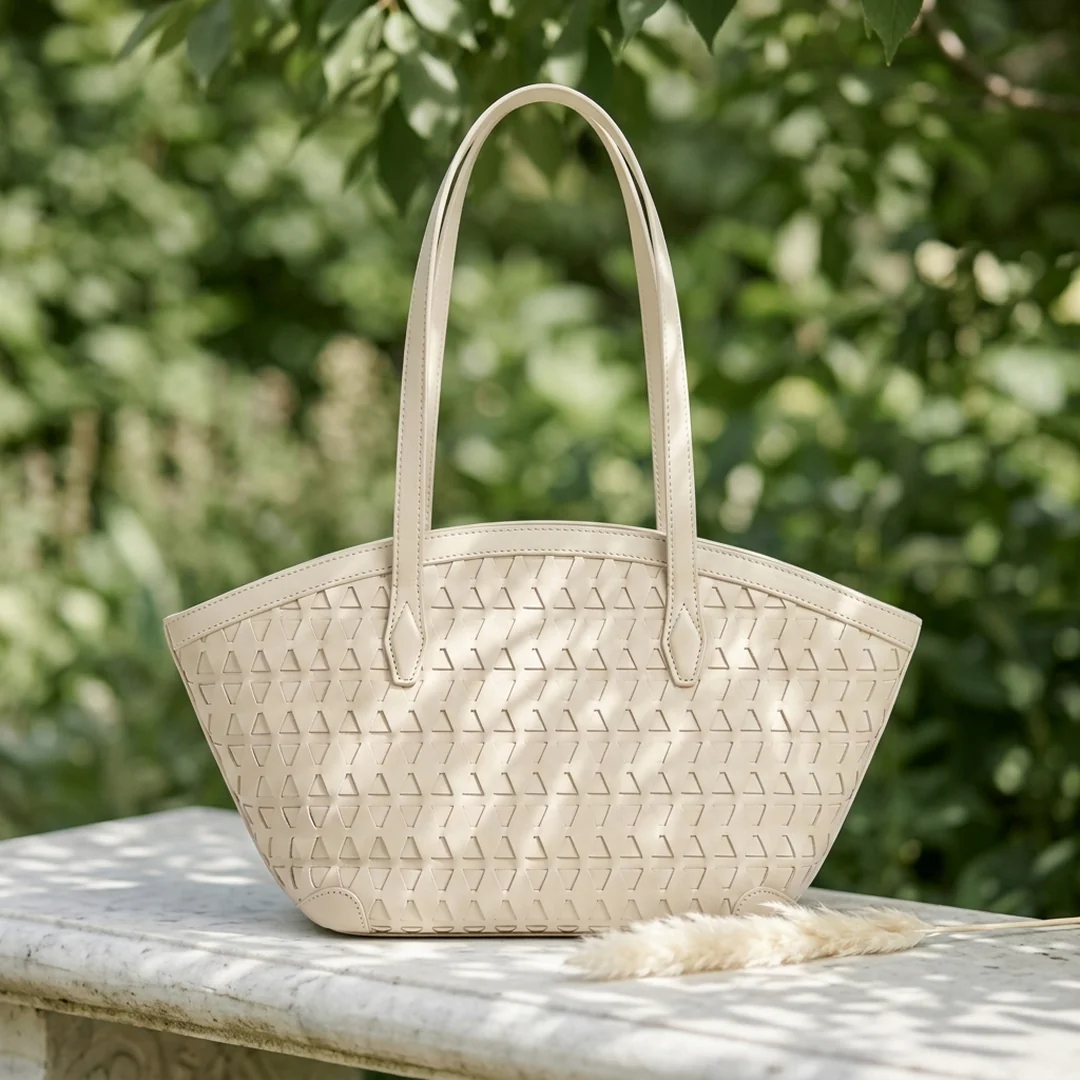 Fiona Woven Leather Tote - Image 14