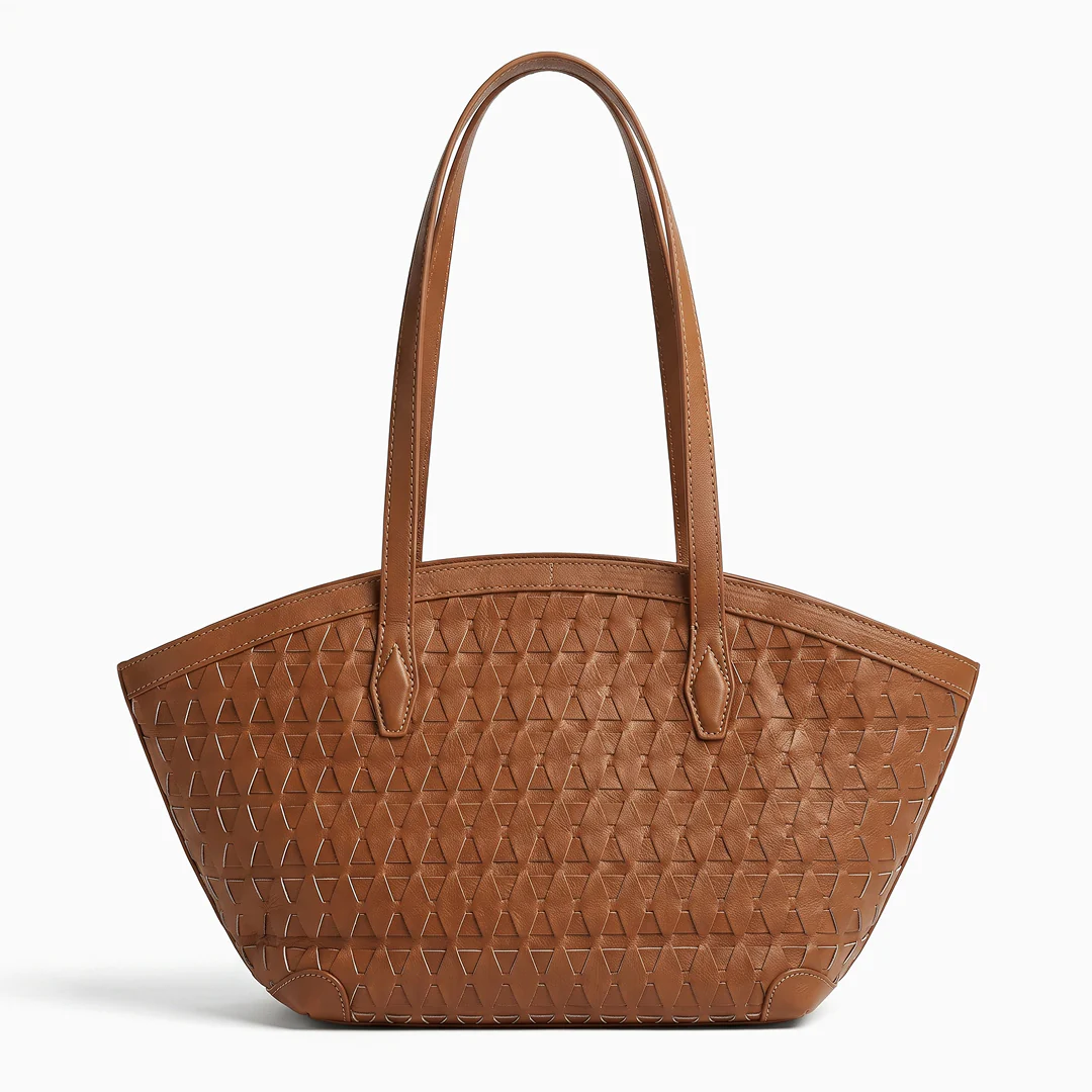 Fiona Woven Leather Tote - Image 6