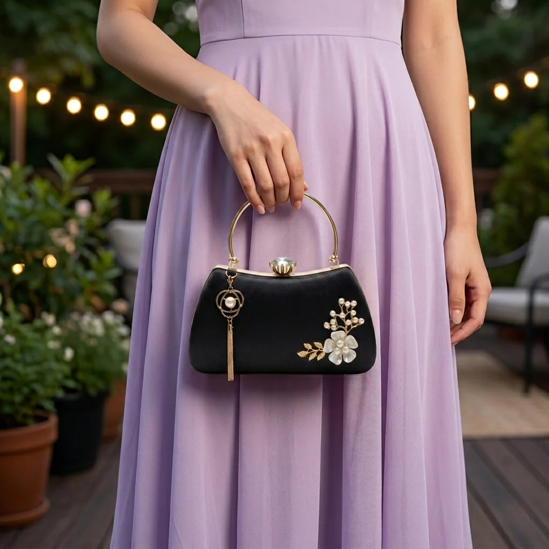 Fleur Pearl Evening Bag - Image 3