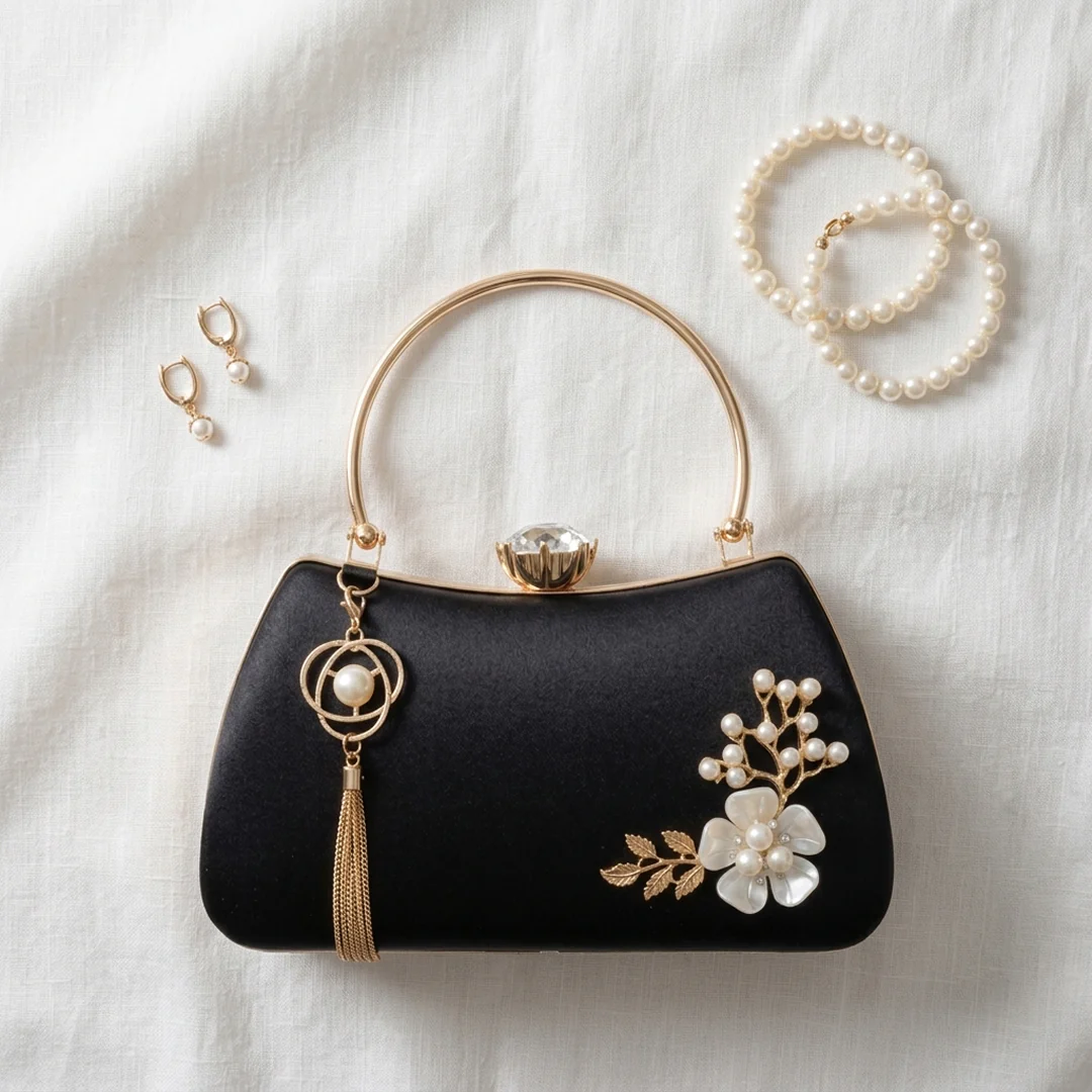 Fleur Pearl Evening Bag - Image 4