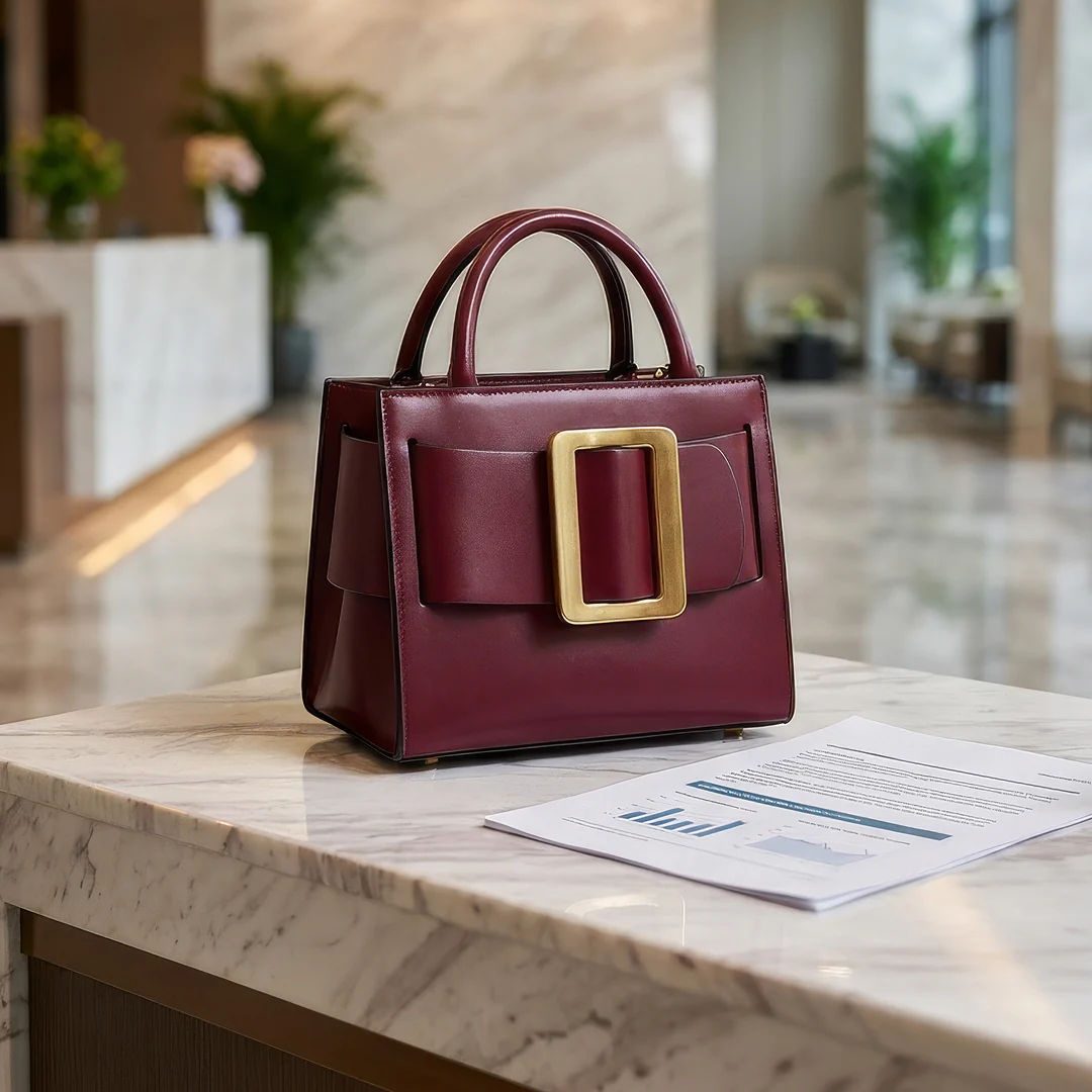 Greta Buckle Top-Handle Bag - Image 14