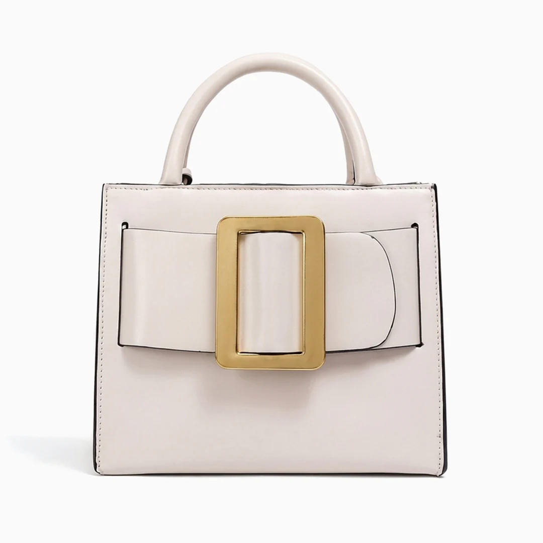 Greta Buckle Top-Handle Bag - Image 6