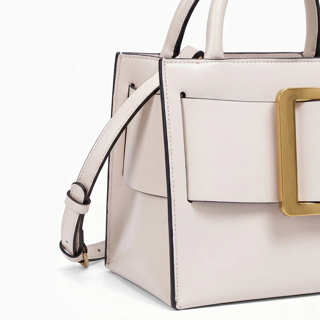 Greta Buckle Top-Handle Bag - Image 7