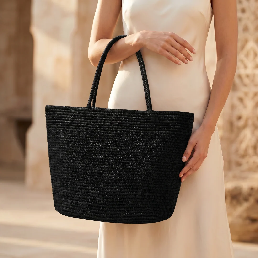 Isla Raffia Tote - Image 11