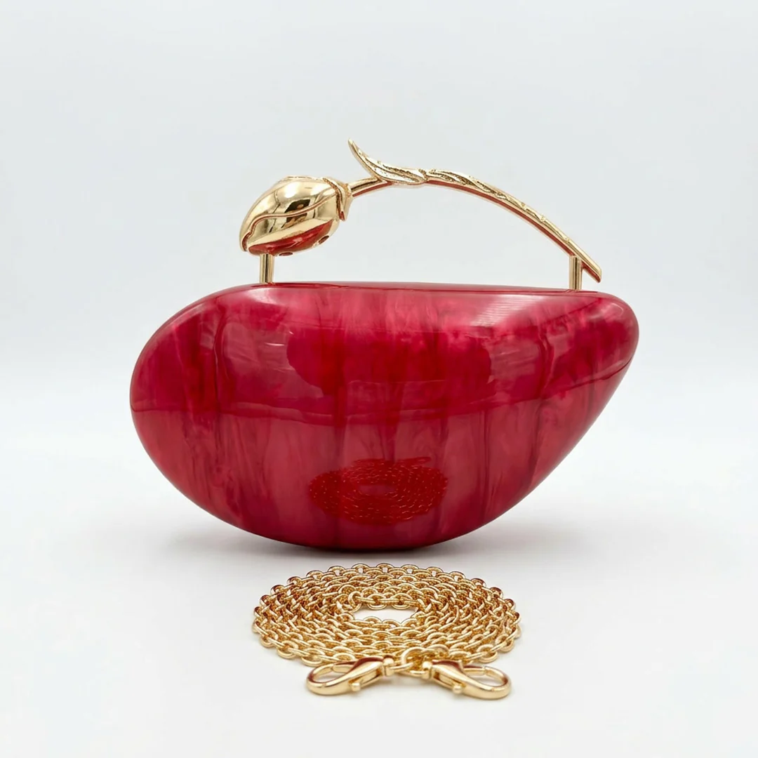 Rosa Acrylic Clutch Bag - Image 11