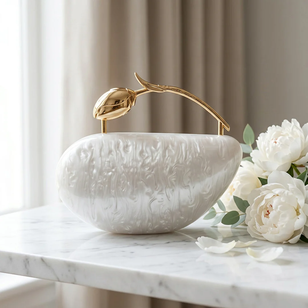 Rosa Acrylic Clutch Bag - Image 3