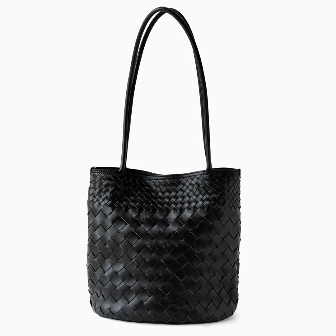 Sienna Woven Leather Tote - Image 16