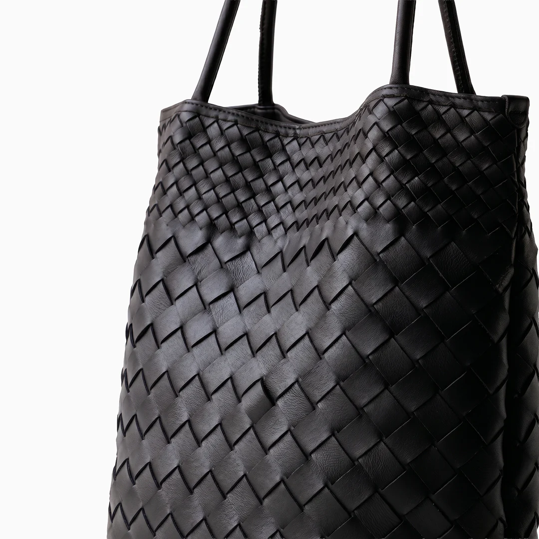 Sienna Woven Leather Tote - Image 17
