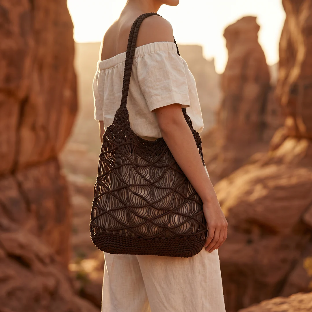 Tessa Macrame Tote - Image 8