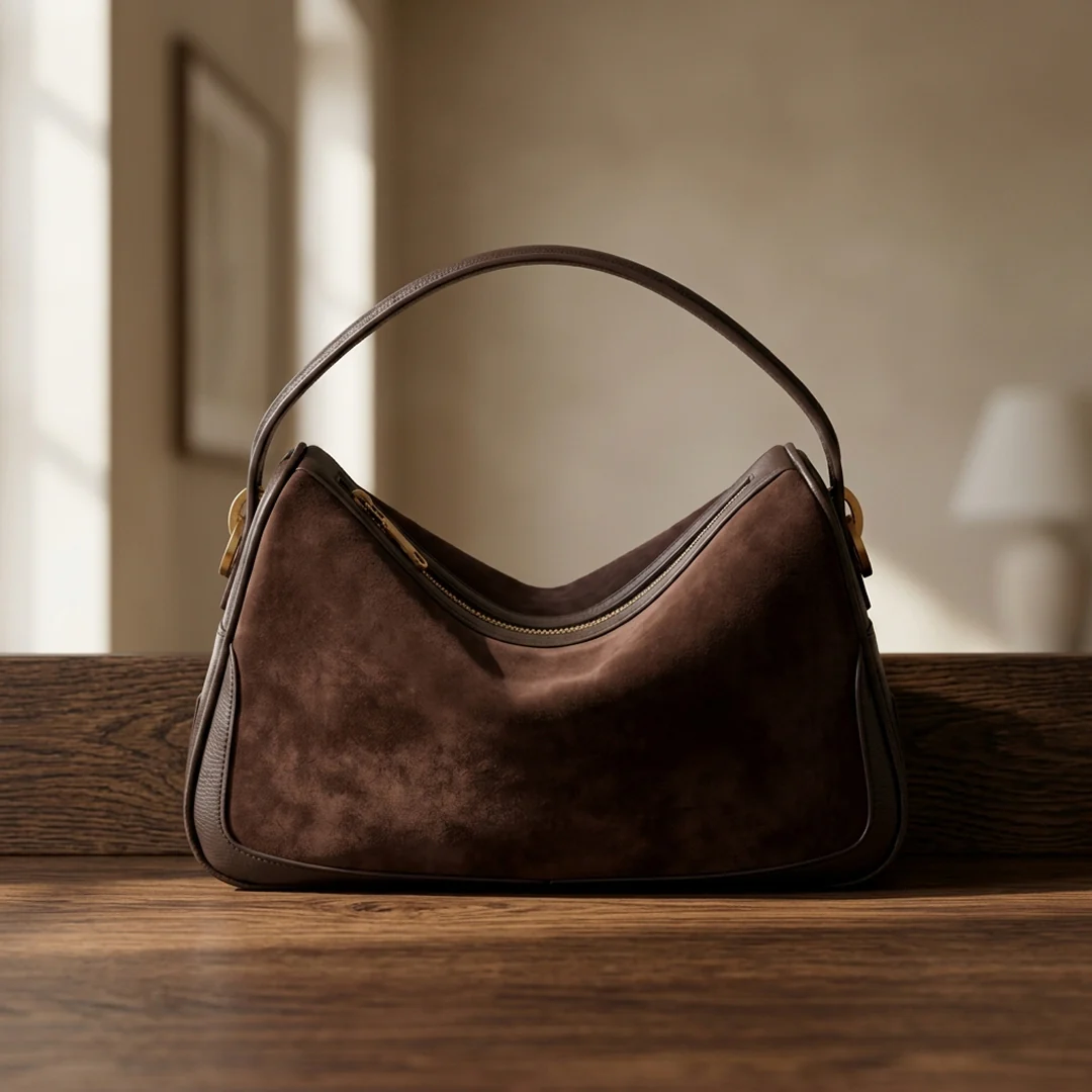 Vienna Suede Shoulder Bag - Image 9