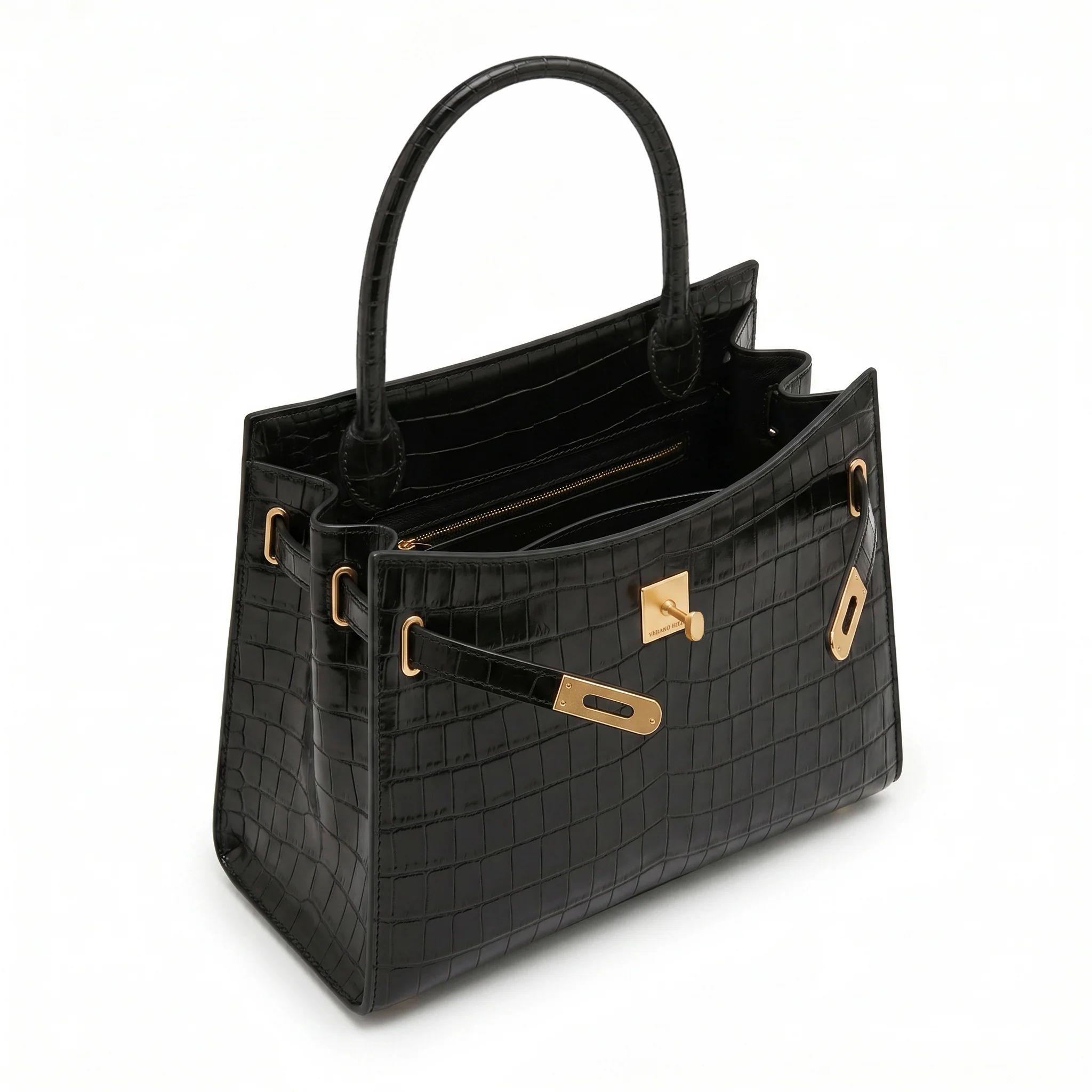 Zari Croco Handbag - Image 10