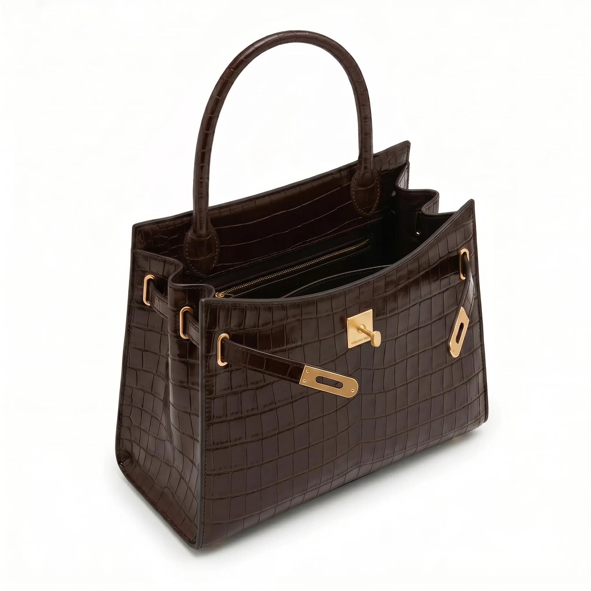Zari Croco Handbag - Image 5