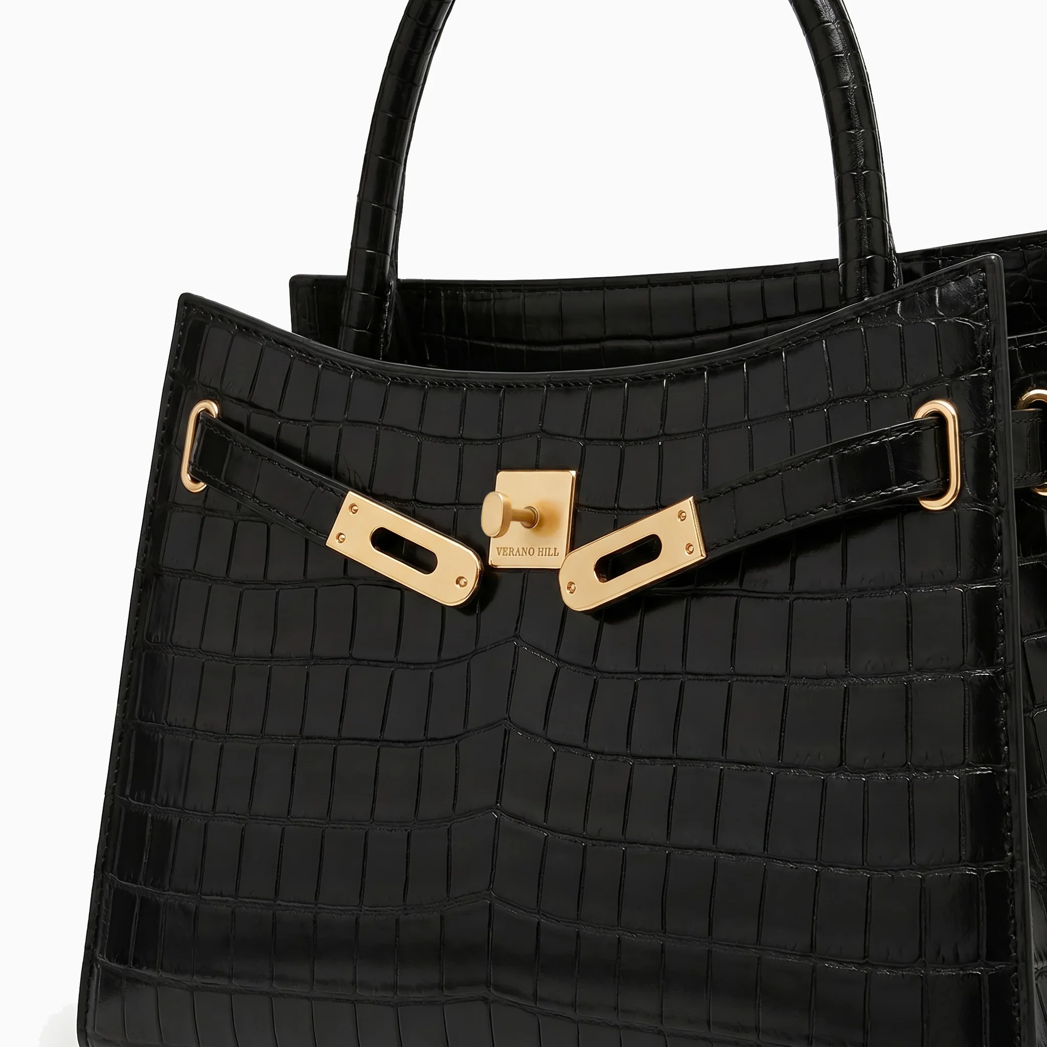 Zari Croco Handbag - Image 7